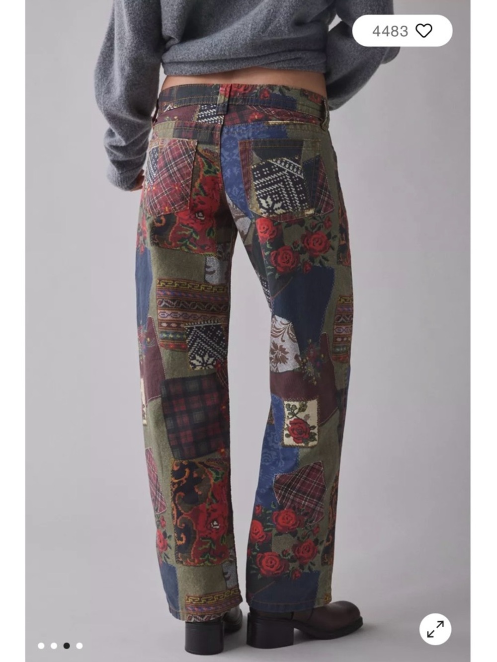 BDG Urban Outfitters Patchwork Floral Straight-Leg Jeans 28 not